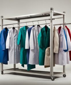 acid resistant  white lab coats