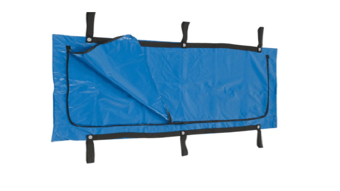 Heavy Duty Supported PVC material - 400 Micron colours: mortuary body bag ; Blue, Red