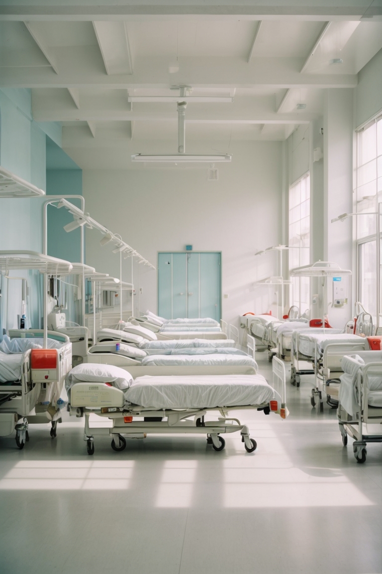 2 Function Manual Hospital Bed