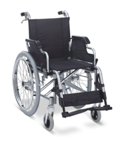 Alternative view of Wheelchair Allum/Nylon Lightweight Detachable Arm & Foot Rest