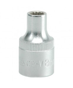 Bi-hex Socket - 12 Point - Chrome Vanadium - 1/2" Connector - Standard Length - 8mm - YT-1270