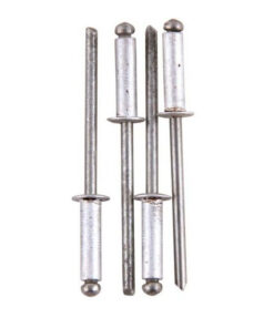 Rivets - Aluminium - 4.0 x 12mm - Pack of 100 - TOOR1659