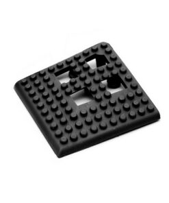 Floor Tile Corner - Flexi-Deck Interlinking Anti-Slip Drainage PVC Mat - Black - Pack of 4 - FD010004