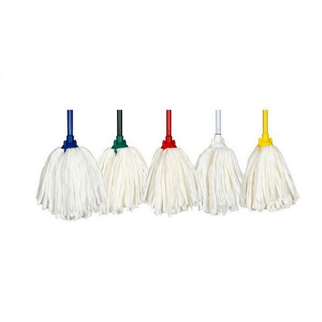 250g Hygiene Fan Mop Head - Spunlace - Round - Colour Options