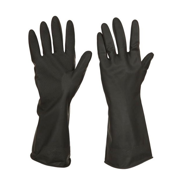 Industrial Latex Gloves - 30cm - Black - Various Sizes