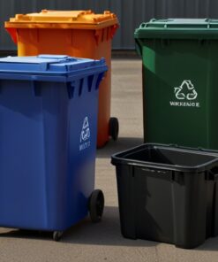 wheelie bin storage grey