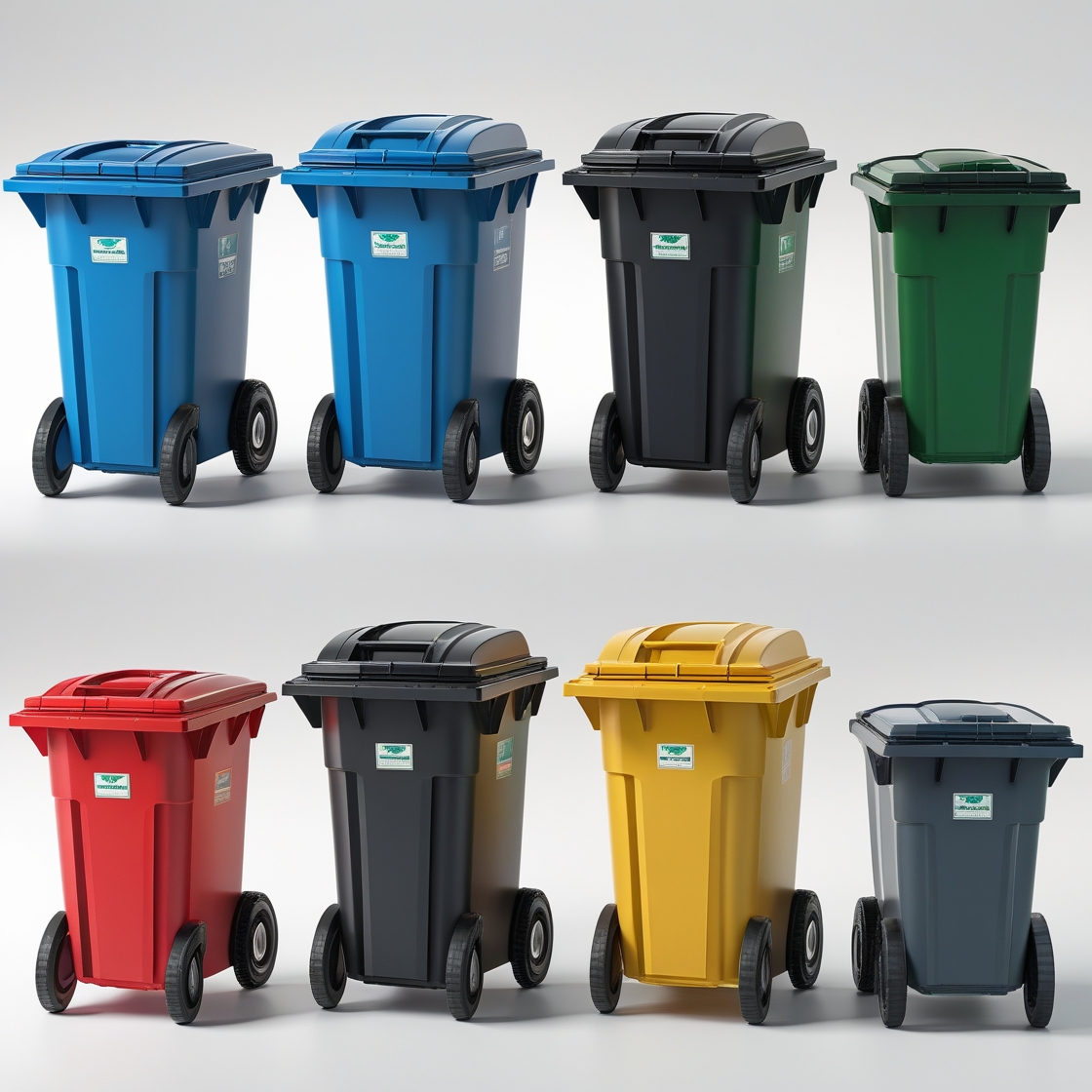 Violet 550 liter wheelie bin