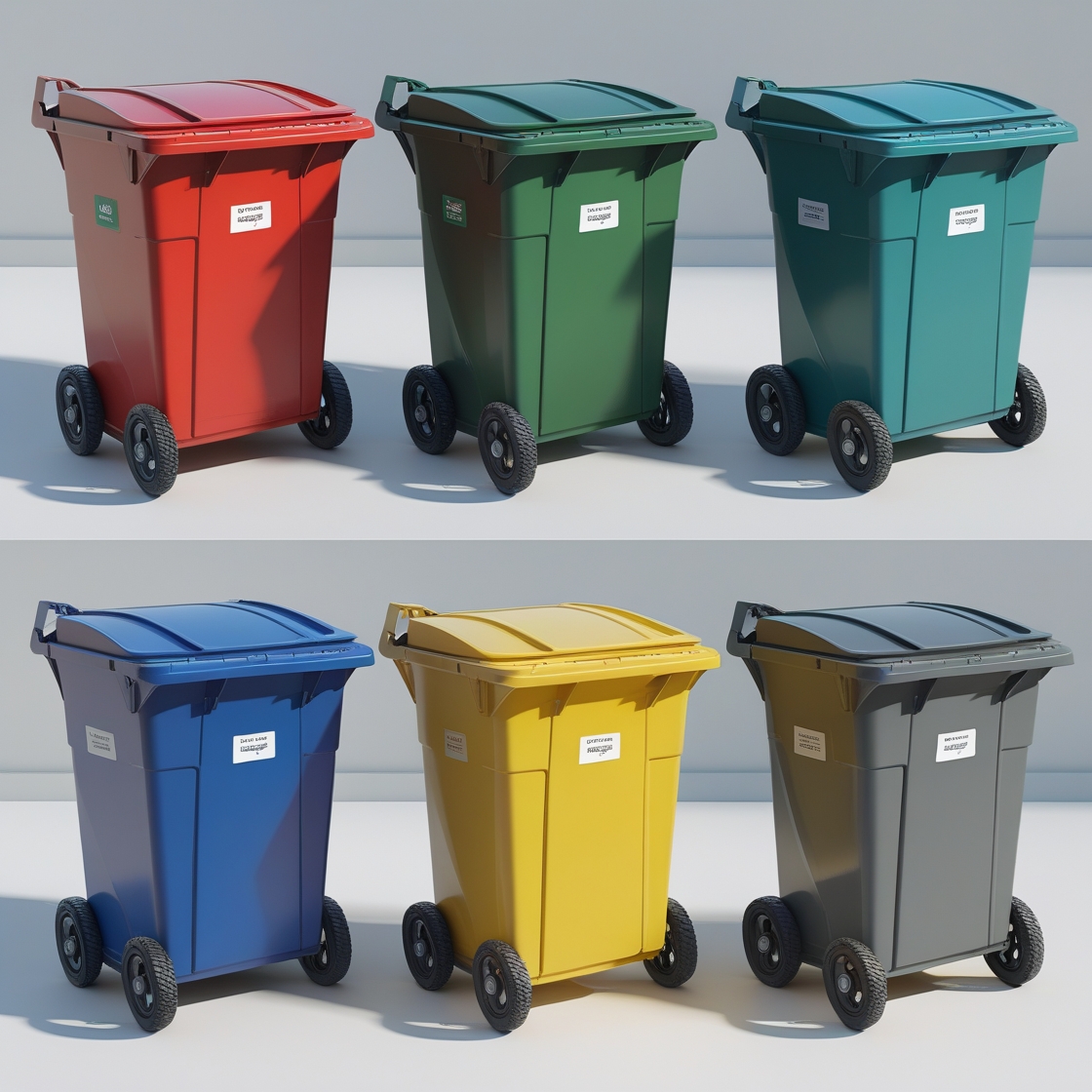 Grey 240 liter wheelie bin