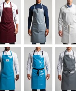 black chef apron
