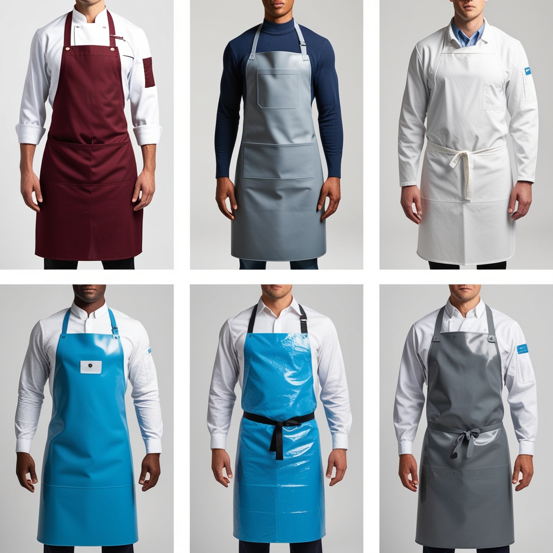 black chef apron