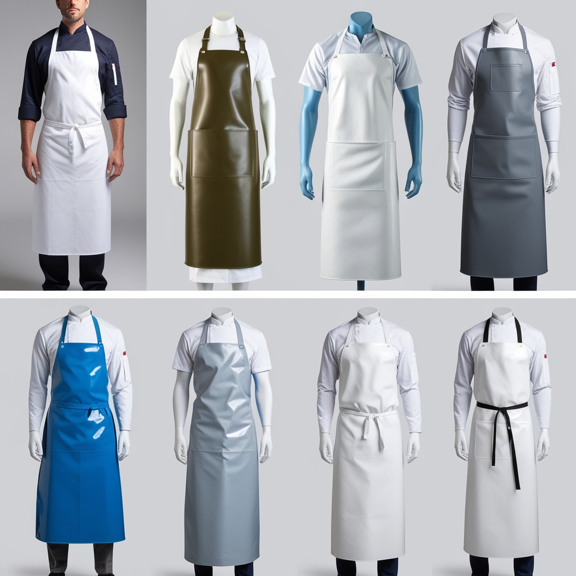 wipeable apron