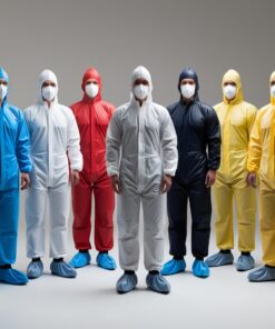 Red Disposable Coveralls