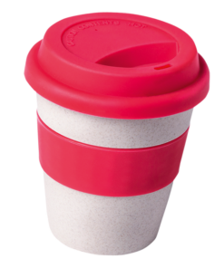 380ml Eco Friendly Bamboo Fibre Tumbler With Silicone Lid & Band