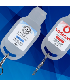 50ml Sanitiser Keying – Min 250 units