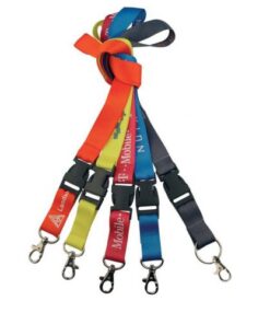 Classic lanyard about 2 cm wide, long version, detachable with k