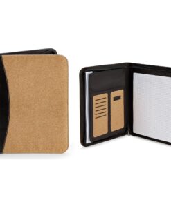 A4 Cork Folder With Notepad And Inner Pockets & Compartments