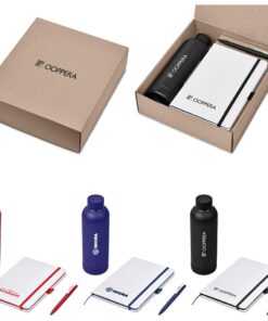 A5 Notebook, Pen & Eco Friendly Water Bottle Corporate Gift Set