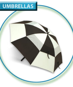 Navy & White Gust Buster Golf Umbrella