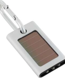 Brushed aluminium Jet Solar Key Light – Pocket light , 3 super b