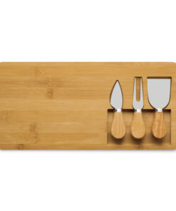 Bamboo Cheese Cutting Board and Utensils