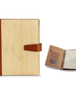 Bamboo & PU Personalized Planner Filofax Organiser