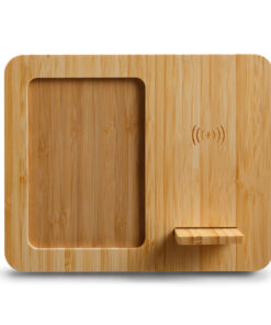 Bamboo Wireless Charger & Photo Frame