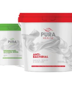 Bucket of 70% Alcohol Cleaning Wipes – 500 wipes per bucket. Min 6 Buckets. SABS Approved