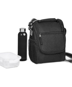 Complete Lunch Kit Eco Gift Set – Glass Bottle, Glass Food Container in Recycled Lunch Cooler