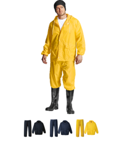 Contract Rain Suit – 100% Waterproof Polyester PVC Coated with Two Front Pockets