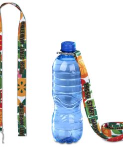 Full Colour Branded Crossbody Bottle Holder Lanyard – Min Order 100 units