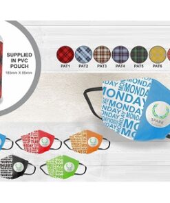 Days Of The Week Kids 3 Ply Mask Set – Min 25 Sets