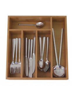 Bamboo 5 Division Cutlery Tray (34.5