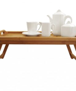 Bamboo Breakfast Tray With Fold Up L