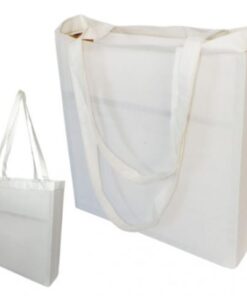 Natural Cotton Tote Bag with long handles – Size: 380mm x 420mm