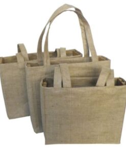 Natural Jute Bag (Small) – Size: 350mm x 300mm x 100mm – Min Ord