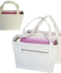 Recycled Plastic & Canvas Shoulder Bag – Size: 370mm x 330mm x 1
