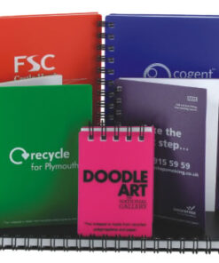 Recycled Polypropylene & Paper A6 Notepad – 1 Col: 1 Cover (pos)