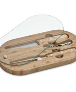 Eco Friendly Bamboo Carving Set, Cutting Board – Food & Wine Set