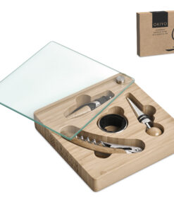 Eco Friendly Bamboo Wine Accessories Set