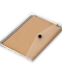Eco-Logical Conference Set – A5 Eco Spiral Notebook, Eco Pen In Transparent Pouch