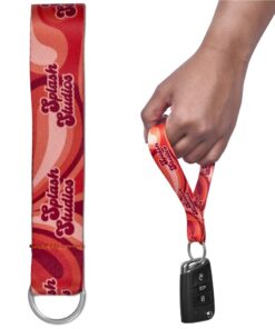Full Colour Branded Wrist Strap Keyholder – Min Order 100 units