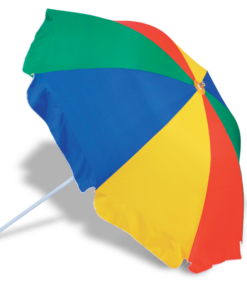 Multicolour Jumbo Beach Umbrella – Multi