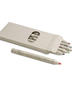 Recycled colour pencils in box