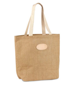 Jute vertical shopping bag