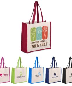 Kooshty Soco 320g Coloured Cotton Tote – Large, Strong & Durable
