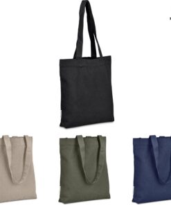 Kyanbasu Recycled Canvas Shopper – 320gm Canvas Cotton Tote Bag With Long Handles