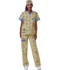 Ladies V-Neck Scrub Top with full colour Sublimation – Min 50 units