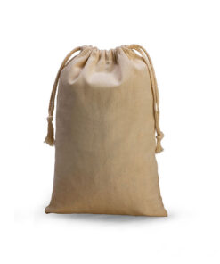 Natural Cotton Fibre Drawstring Pouch – 31cm