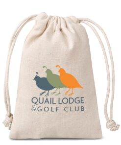 Okiyo Eco Friendly Chikara Cotton Mini Drawstring Pouch