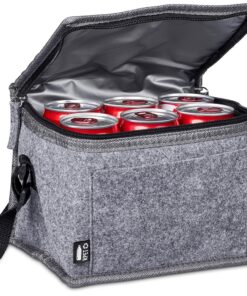 Okiyo Reitoko Recycled PET Eco Friendly 6 Can Lunch Cooler – Melange Grey